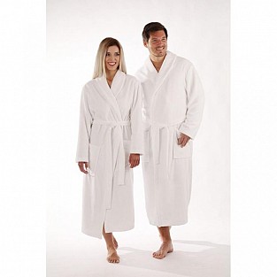 unisex župan Vestis 2150 SAUNA  0100 bílý límec