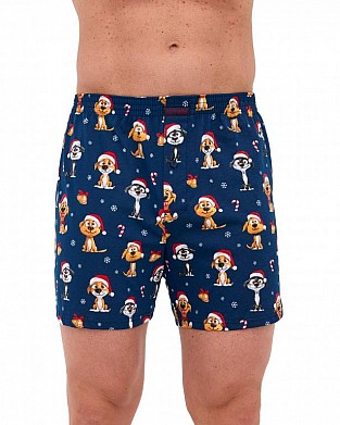 pánské vánoční trenky Cornette 016/20 Dogs