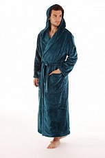 unisex hřejivý župan Vestis 3156 SIENA 6430 petrolejová