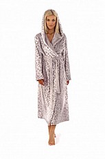 dámský župan dlouhý Vestis 3956 Irbis 9101 stříbrný