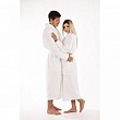 unisex župan Vestis 2150 SAUNA  0100 bílý límec