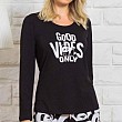 dámské pyžamo Vienetta Secret Good vibes černá